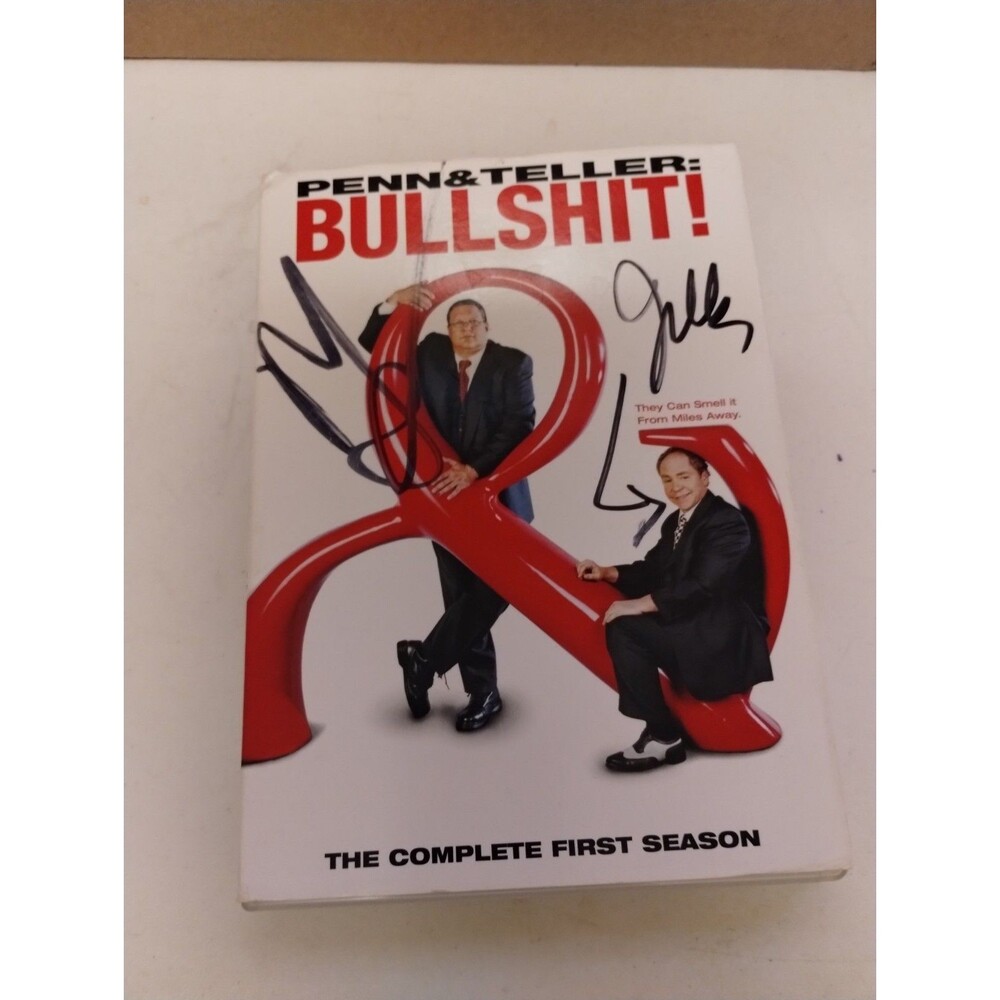 Penn & Teller: Bullshit! Complete First Season 1 DVD Box Set signed 2003
